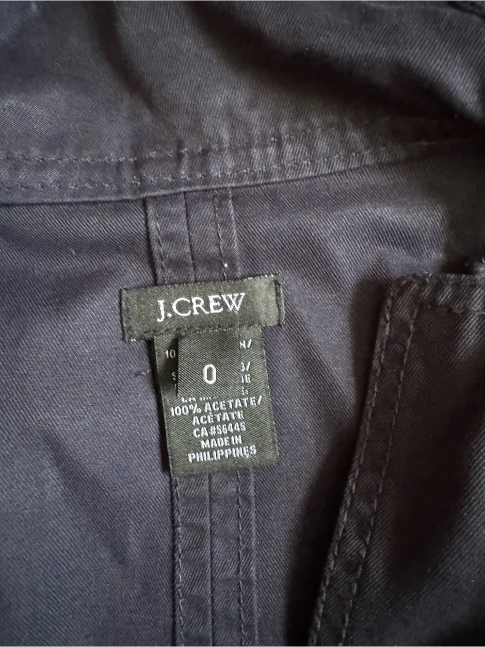 J. Crew Hooded Belted Trench Coat - Navy